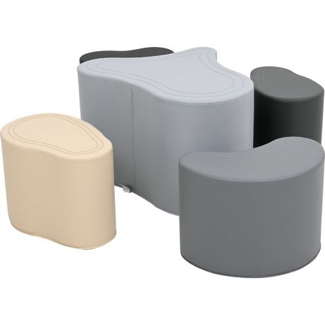 Set Pufuri LO3 Masa+Scaune Gri-Bej Moje Bambino - imagine 2