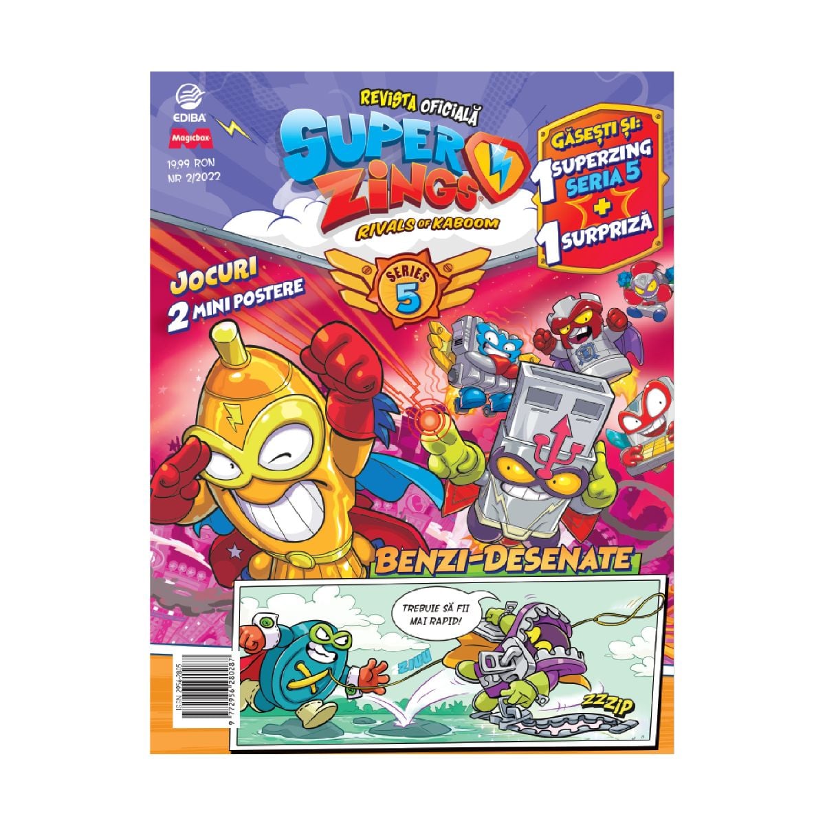 Set Superzings S5 Nr. 2 cu Revista si Figurina