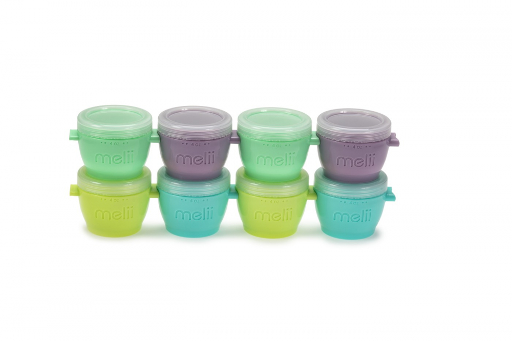 Set 8 Recipiente Silicon Melii SnapGo 118ml - imagine 4