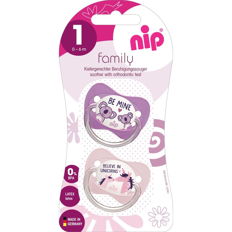 Suzeta Nip Family Silicon 0-6 luni - imagine 3