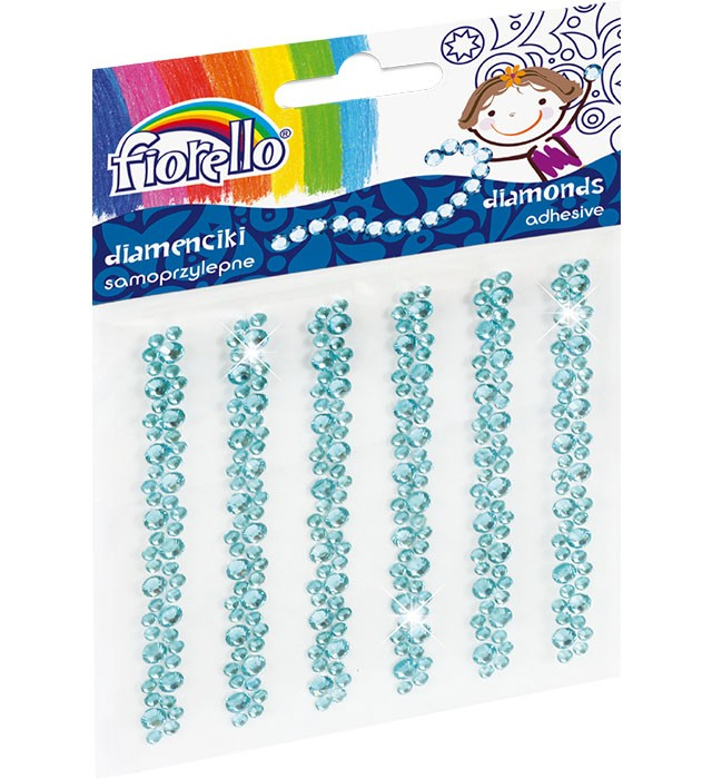 Accesorii Decor Flori Bleu Fiorello, Autoadezive