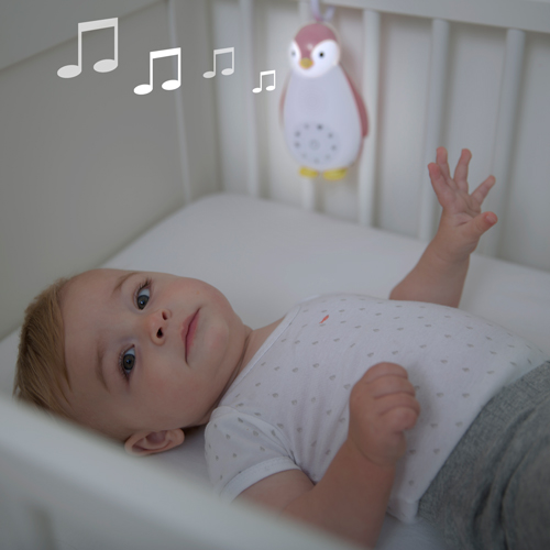 Jucărie Muzicală și Lampă de Veghe Zoe Gri | Zazu Kids
