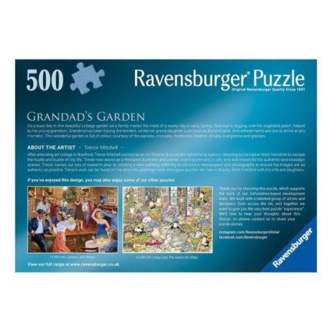 Puzzle Ravensburger Grădina Bunicului 500 piese - imagine 3