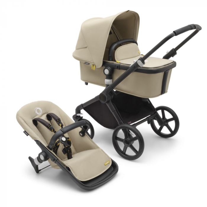 Carucior Bugaboo Fox Cub 2 in 1, Black Desert Beige