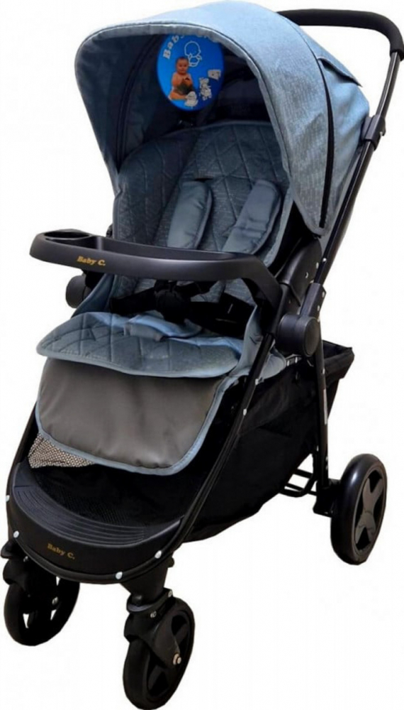 Baby Care Pro SK10 Turquoise - Carucior Pliabil Reversibil - imagine 4