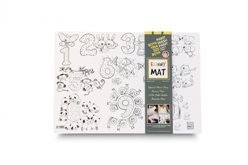 Plansa Funny mat | Invata Cifrele Colorand
