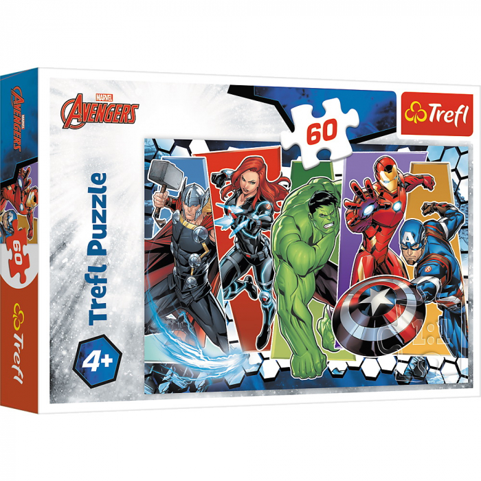 Puzzle Trefl Avengers 60p - Creativitate și Distracție