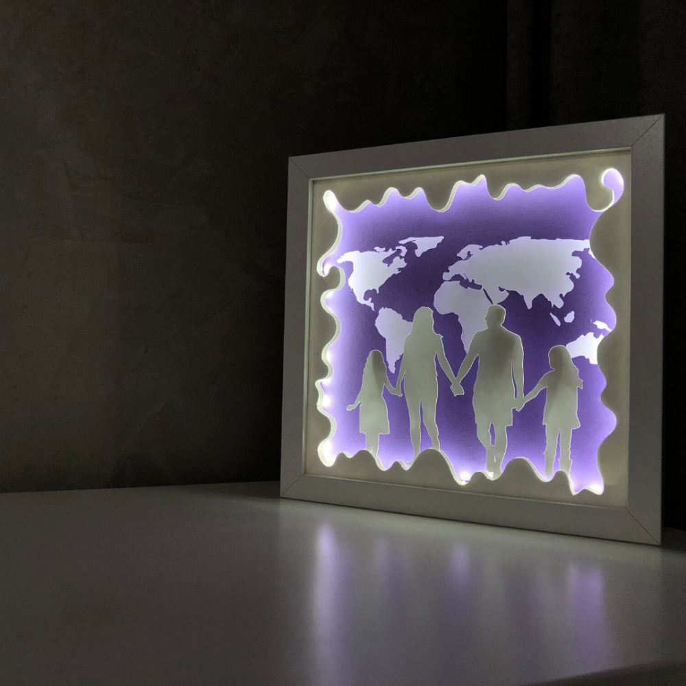Tablou Luminos Calatorii 007 Noorhandmadeatelier