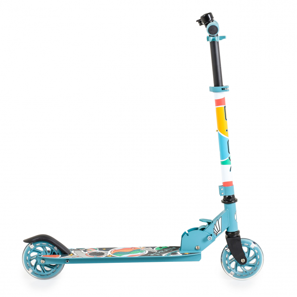 Trotineta Byox Miracle Blue Pliabilă cu Roti LED - imagine 8