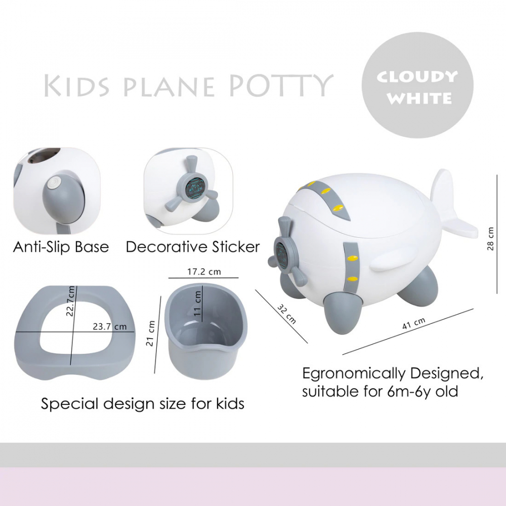 Olita Educationala Little Mom Airplane Grey - imagine 8