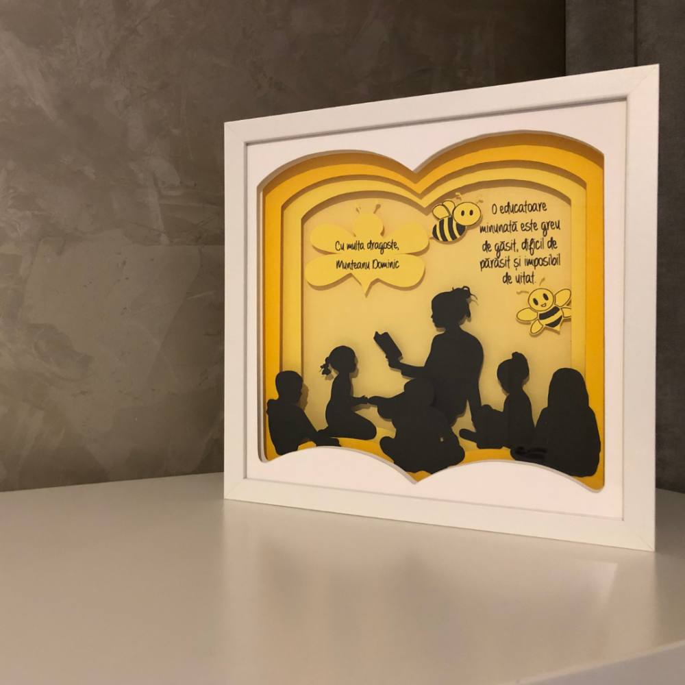 Tablou Luminos Învățătoare Noorhandmade - imagine 5