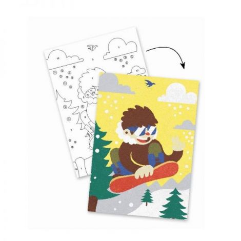 Atelier Creativ Nisip Djeco Sporturi cu Placa - imagine 4