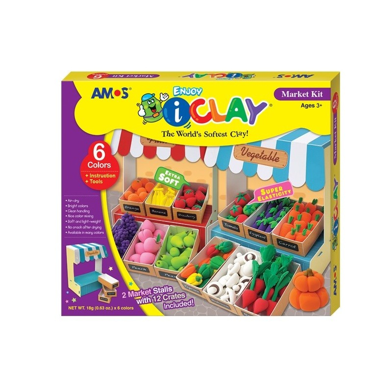 Set Plastilina Amos iClay Supermarket