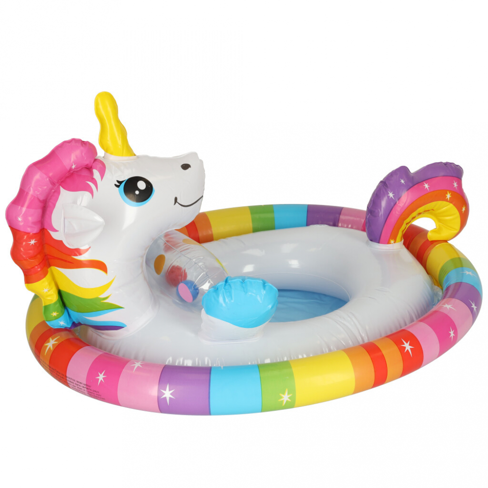 Colac Gonflabil Copii Unicorn Vesel Ikonka - imagine 9