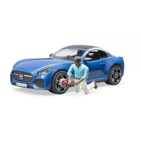 BRUDER Roadster cu Șofer - Jucărie Sport Interactivă - imagine 3