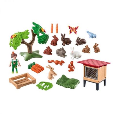 Playmobil Cusca Iepurași Jucării Educative - imagine 3