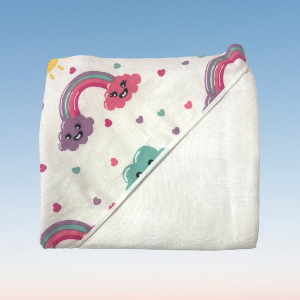 Prosop Muselina cu Capison Kreis Design Pink - imagine 3