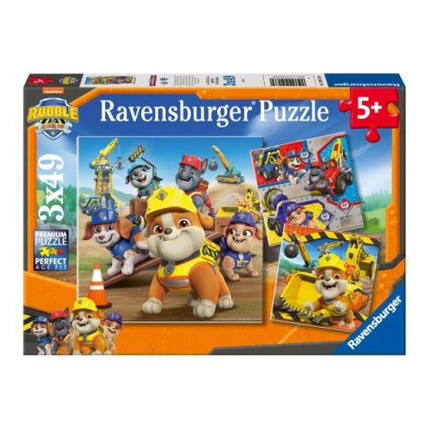 Puzzle Rubble Ravensburger 3x49 piese pentru copii