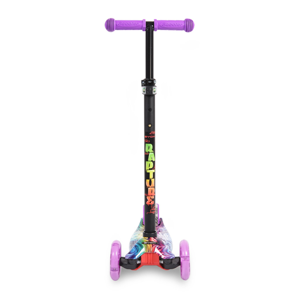 Trotineta Byox Rapture Purple, Reglabila, cu Luminite