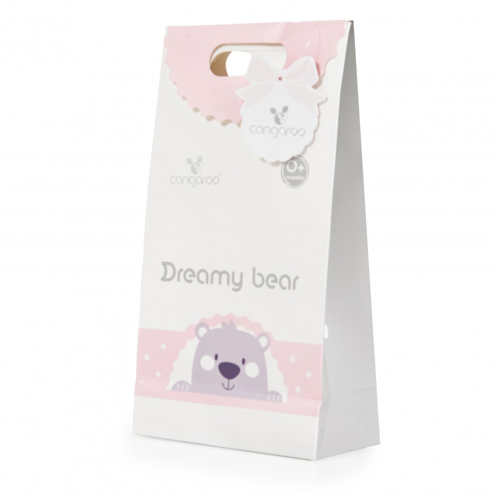 Paturica Cangaroo Soft Dreamy Bear Roz - imagine 2