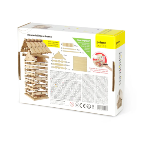 Set constructie lemn Pusculita Igroteco 37 piese - imagine 4