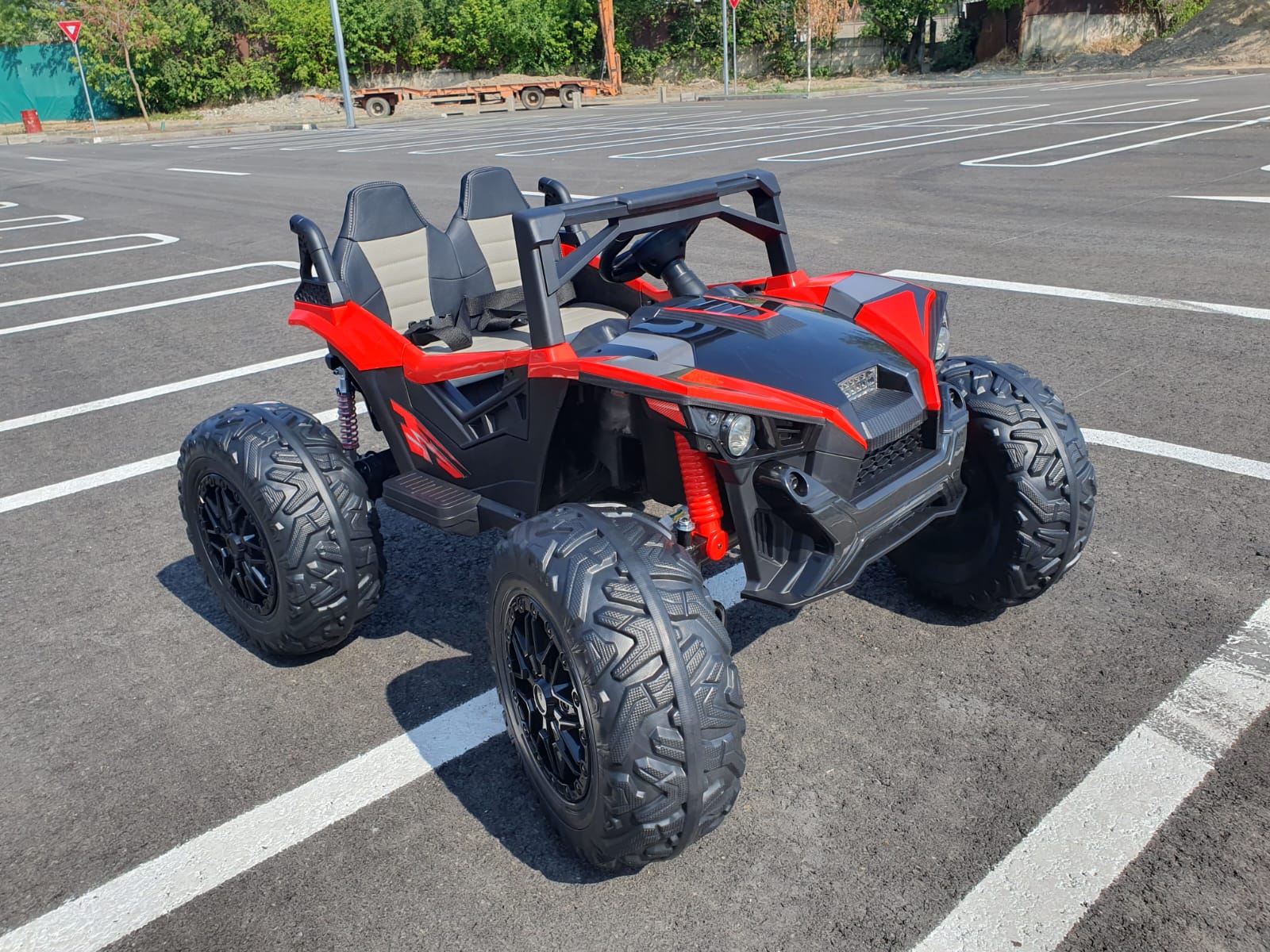 UTV Electric 2 Locuri 24V 4x4 Rosu Autokids - imagine 6