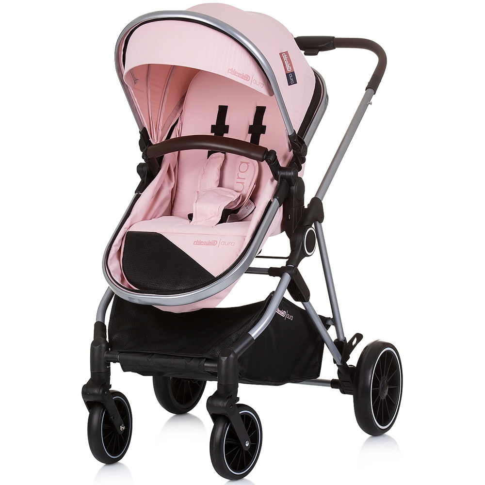 Carucior Chipolino Aura 2in1 Flamingo, Reversibil