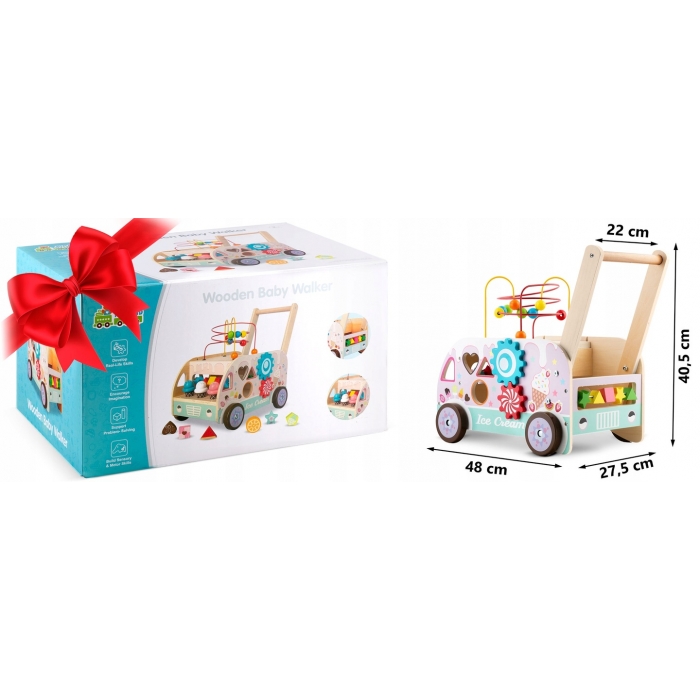 Antemergator Lemn Ricokids cu Activități - imagine 6