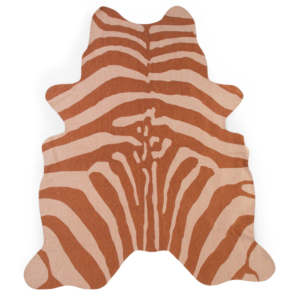 Covor Bumbac Childhome Zebra Nude 145x160 - imagine 4