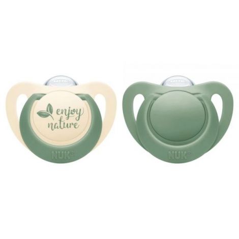 Suzete Nuk for Nature M3, 2 buc, Verde - imagine 2