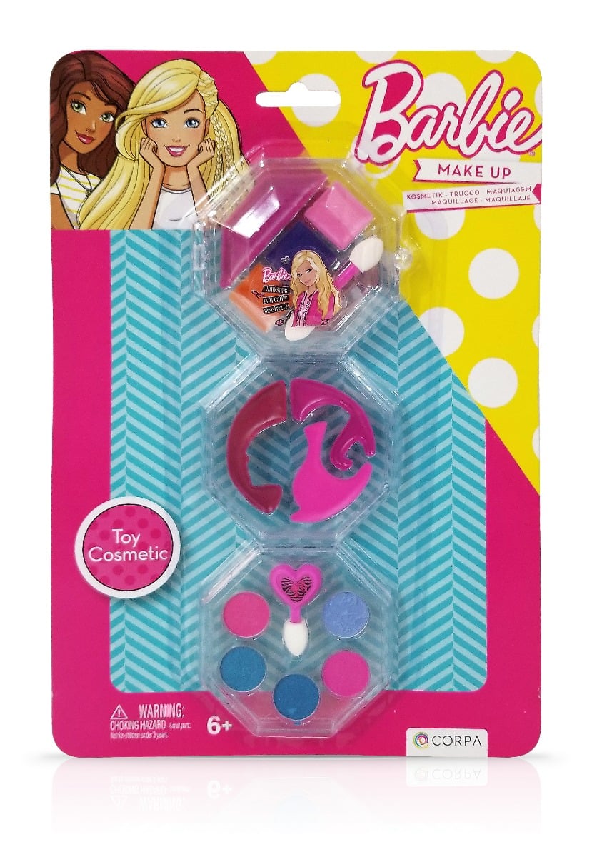 Trusa Make-up Barbie 3 Nivele, Rotundă