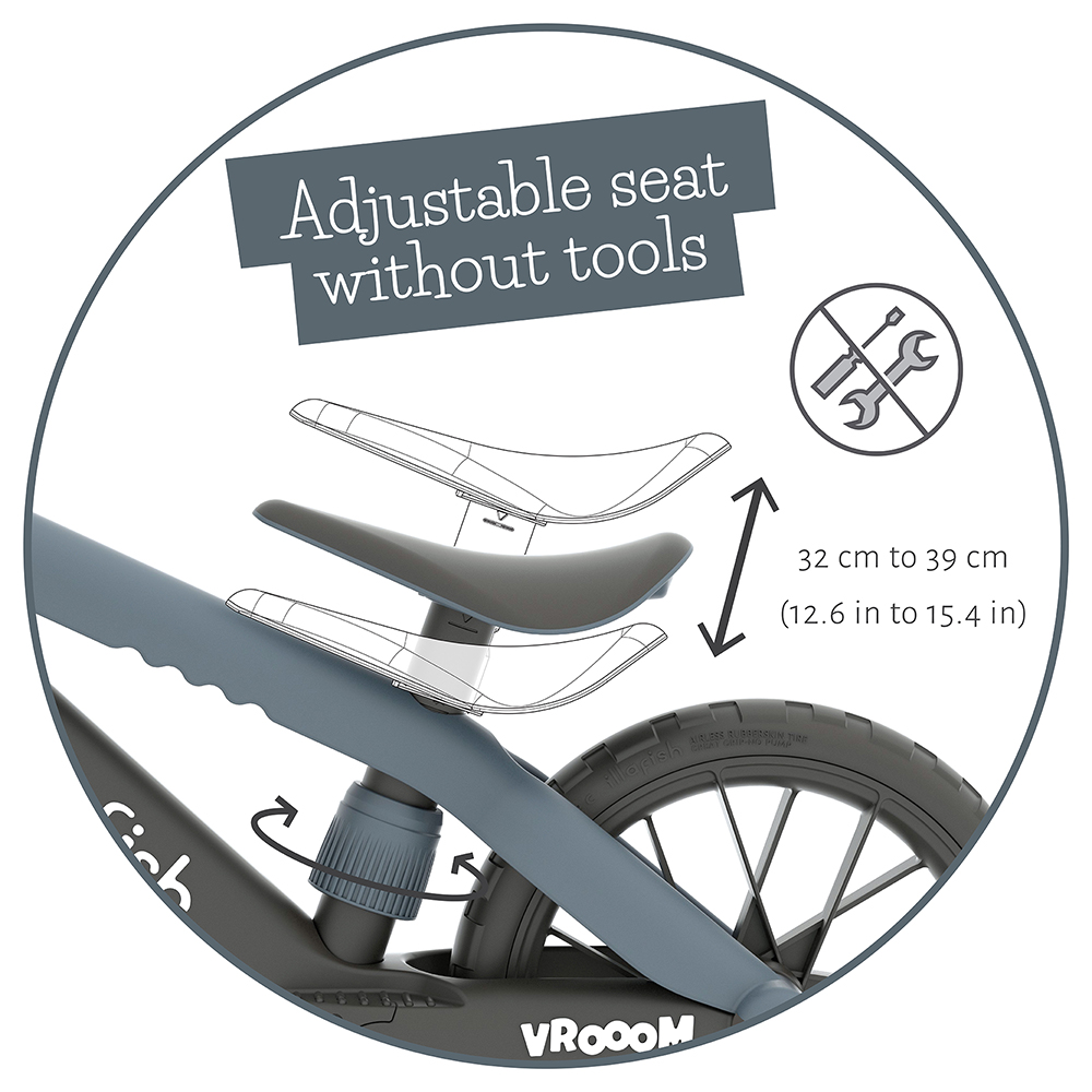 Chillafish BMXie Vroom Anthracite - Bicicleta fara pedale - imagine 3