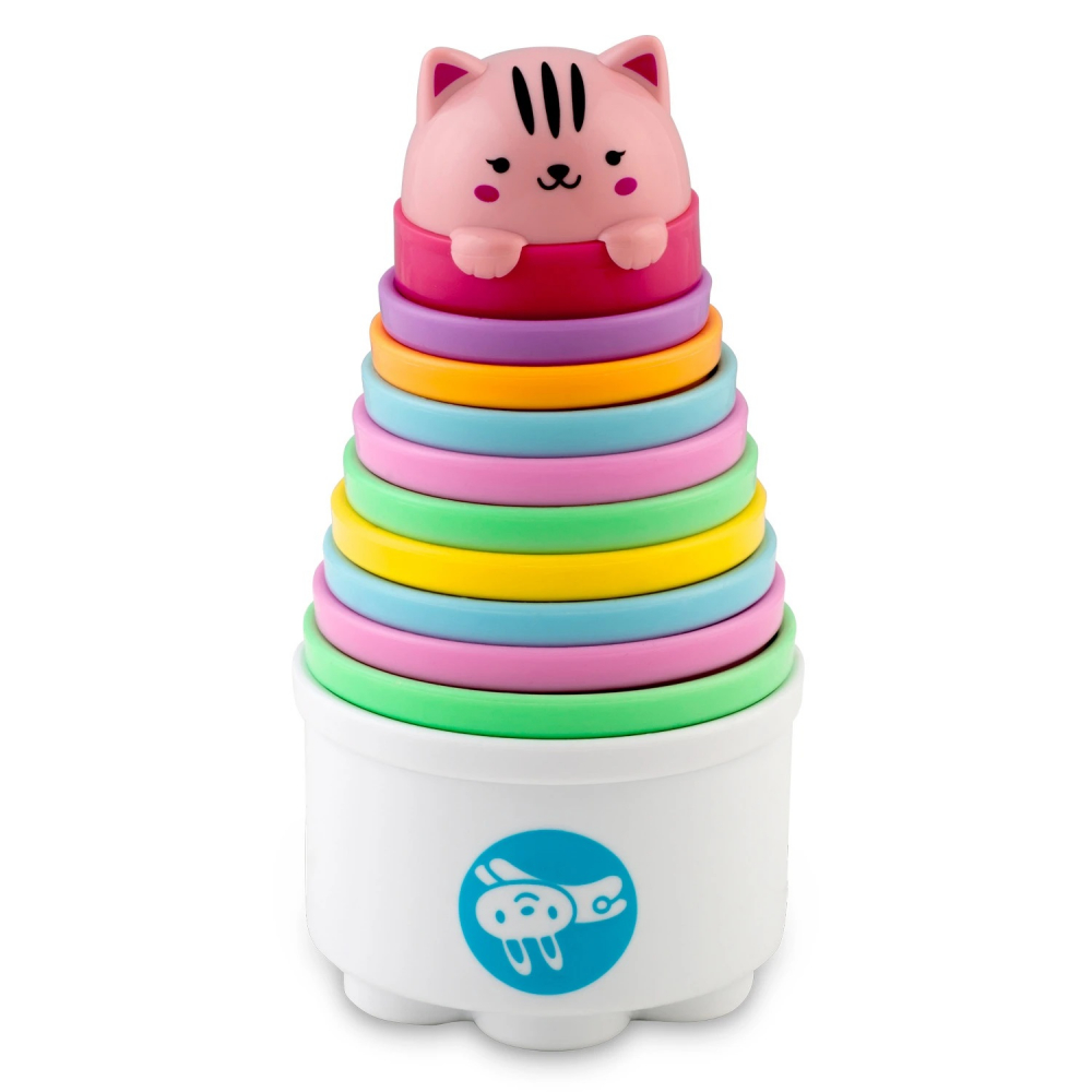 Set Cupe Baie Ricokids Montessori, Cifre Stivuit - imagine 8
