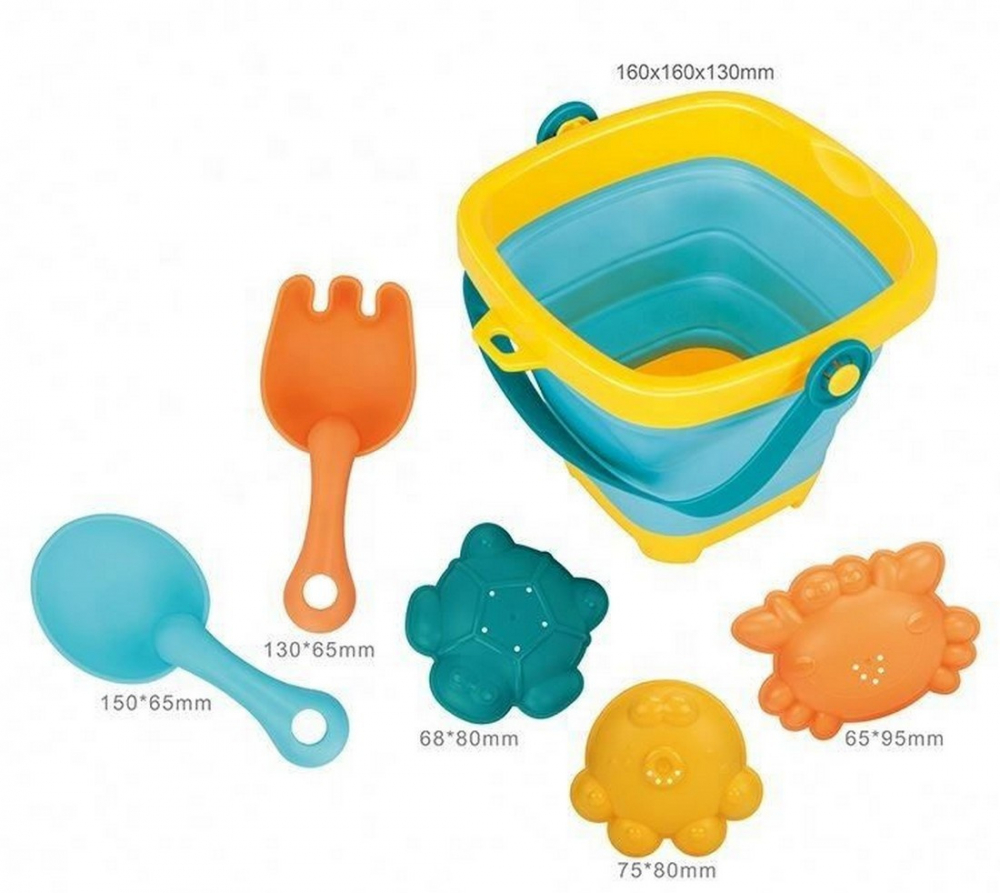 Set Jucării Plajă Sfera Zabawek cu Găleușă Pliabilă - imagine 5