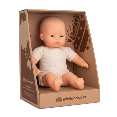 Păpușă Bebeluș Asiatic Miniland 32 cm - imagine 2