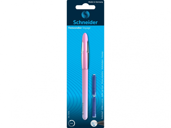Roller Schneider Voyage, roz, cu rezerve incluse
