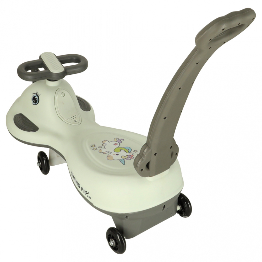 Ikonka PlasmaCar Swing FIX Gri cu LED