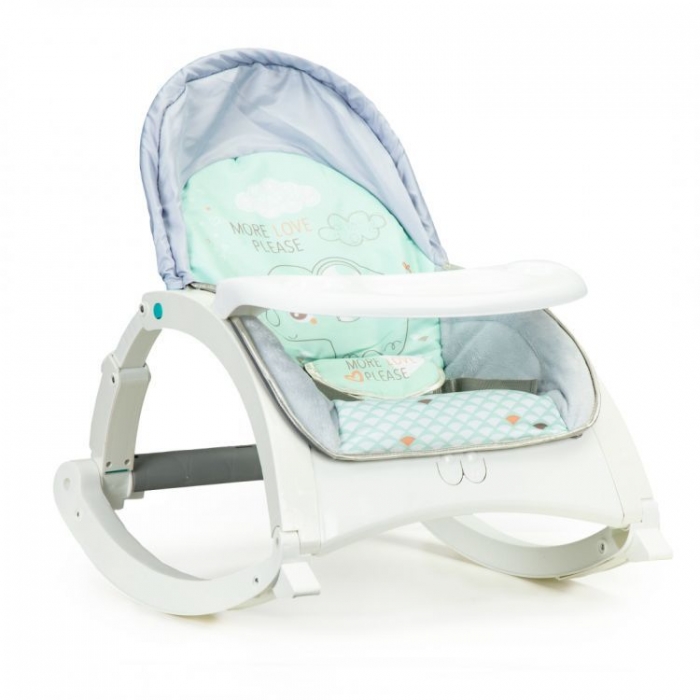 Fotoliu balansoar 3in1 Ecotoys cu vibrații - imagine 4