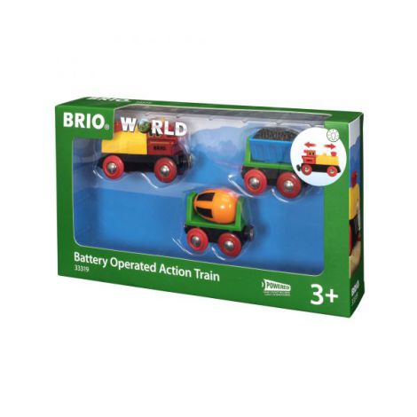 Tren cu Baterii BRIO 33319, cu Vagon Cărbune