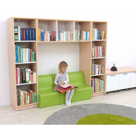 Biblioteca Qaudro Alb Moje Bambino cu Iluminare LED - imagine 10