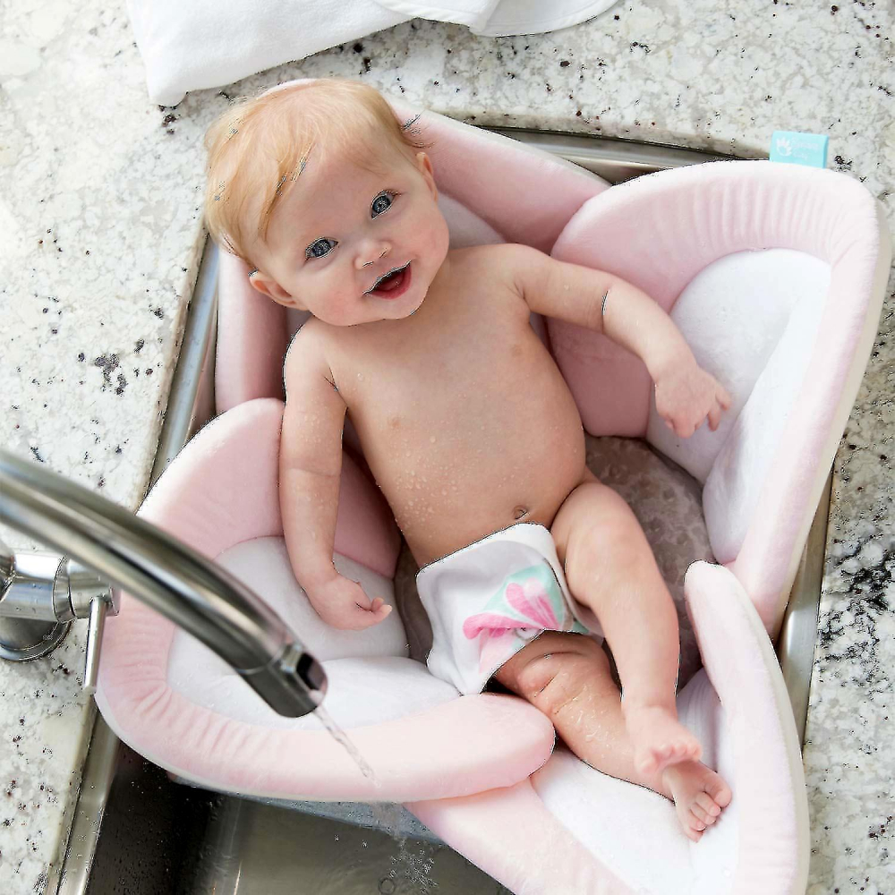 BloomingBath Lotus Roz | Cada moale de baie - imagine 5