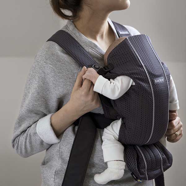 BabyBjorn Mini Marsupiu Anatomic 3D Mesh - imagine 4