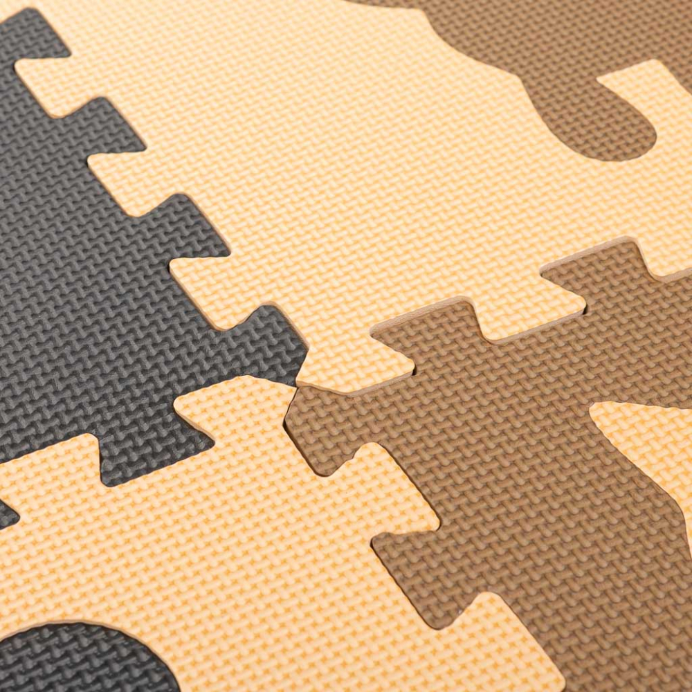 Covoras Puzzle Ikonka 9 piese | Joc Educativ Sigur - imagine 8