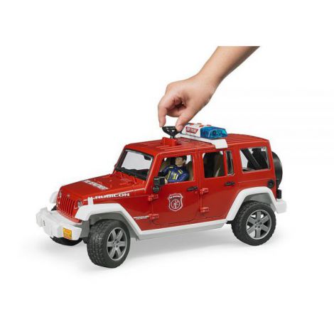 Jeep Wrangler Pompieri Bruder cu Lumini și Sunete - imagine 4