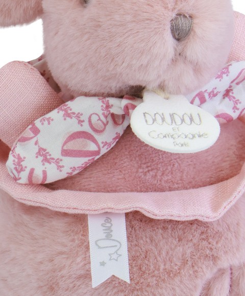 Iepuras Muzical Doudou Roz 20cm - Liniste si Somn Linistit - imagine 4