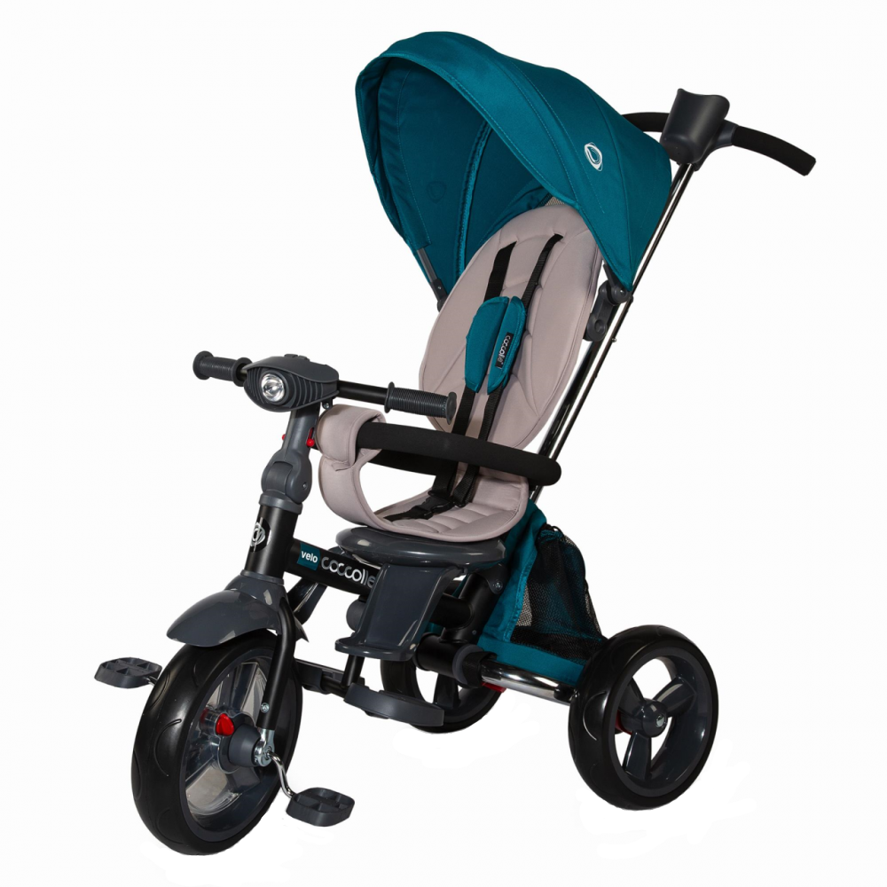 Tricicleta Coccolle Velo 4 în 1, Verde, Pliabilă - imagine 7