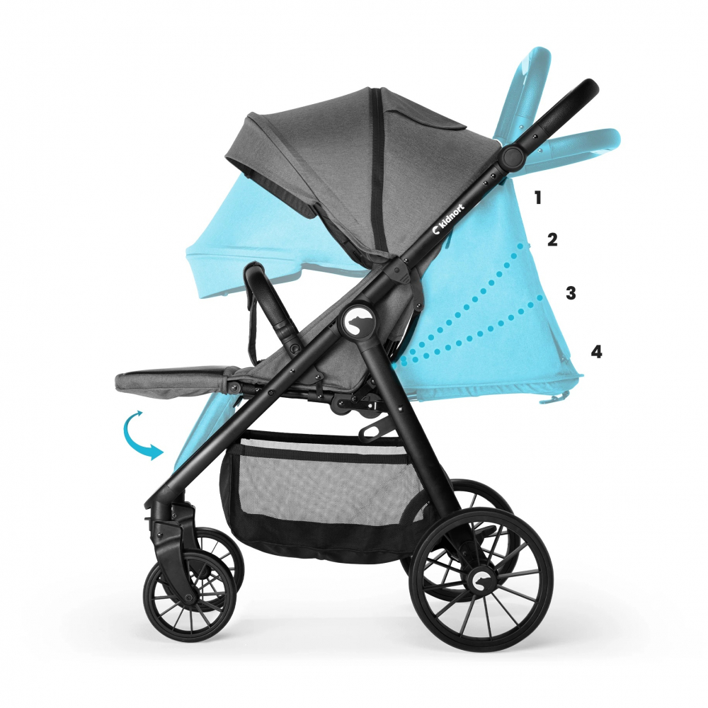Kidnort Sea Lion Grey - Carucior Sport Compact - imagine 6