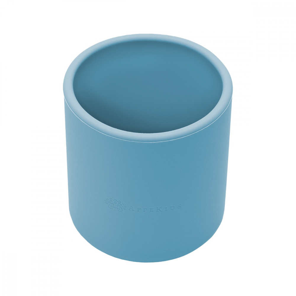 Pahar Silicon AppeKids Aqua Blue | Sigur & Rezistent - imagine 6