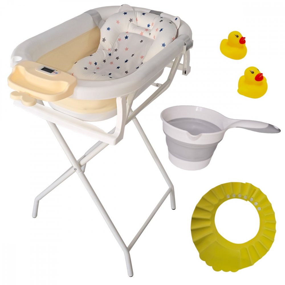 Cadita KidsCare Pliabilă 7-in-1 Bej - imagine 5