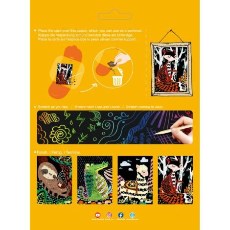 Avenir Set Scratch Art Animale Magice - Creativitate - imagine 4